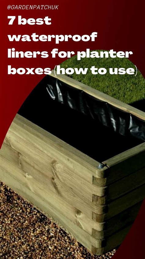 waterproof liner for planter box